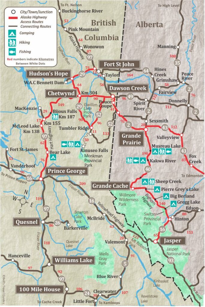 John Hart Highway From Prince George To Dawson Creek